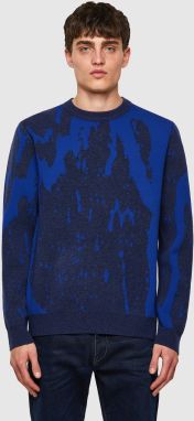 Diesel Mikina - KTENNESSEE KNITWEAR modrá