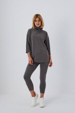 Plain knit leggings