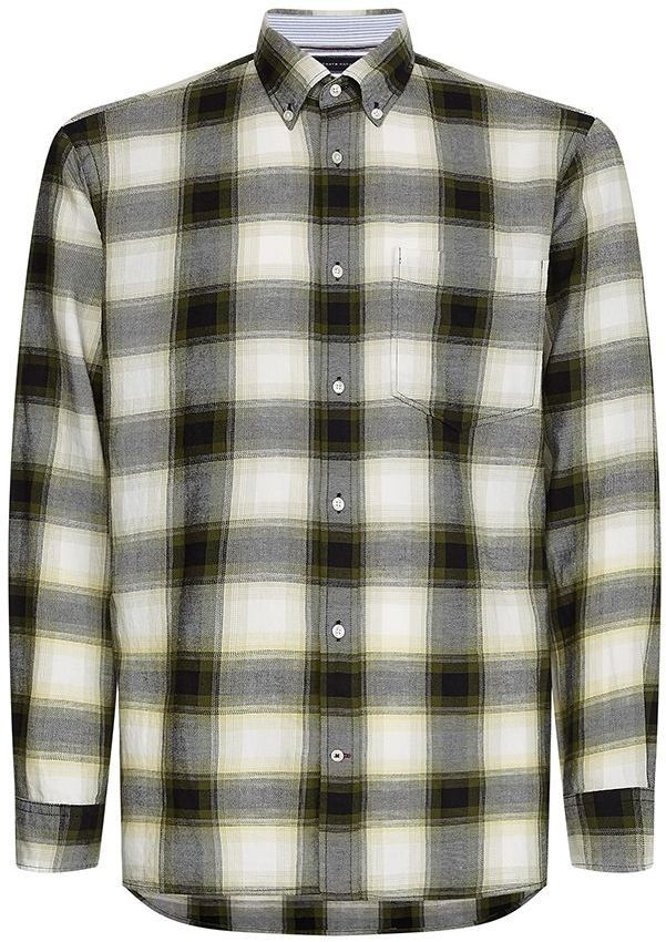 Tommy Hilfiger Košeľa - CO/LI OVERSIZED CHECK SHIRT vzorovaná