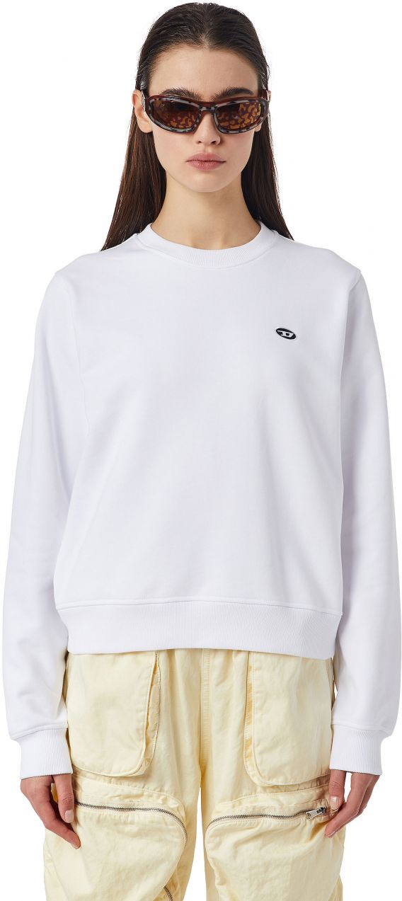 Diesel Mikina - F-REGGY-DOVAL-PJ SWEAT-SH biela