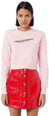 Diesel Mikina -F-SLIMMY-IND SWEAT-SHIRT ružová