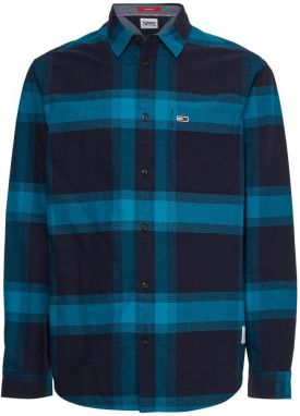 Tommy Jeans Košeľa - TJM BUFFALO CHECK SHIRT modrá