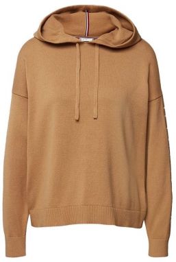 Tommy Hilfiger Mikina - COTTON GRAPHIC HOODI hnedá