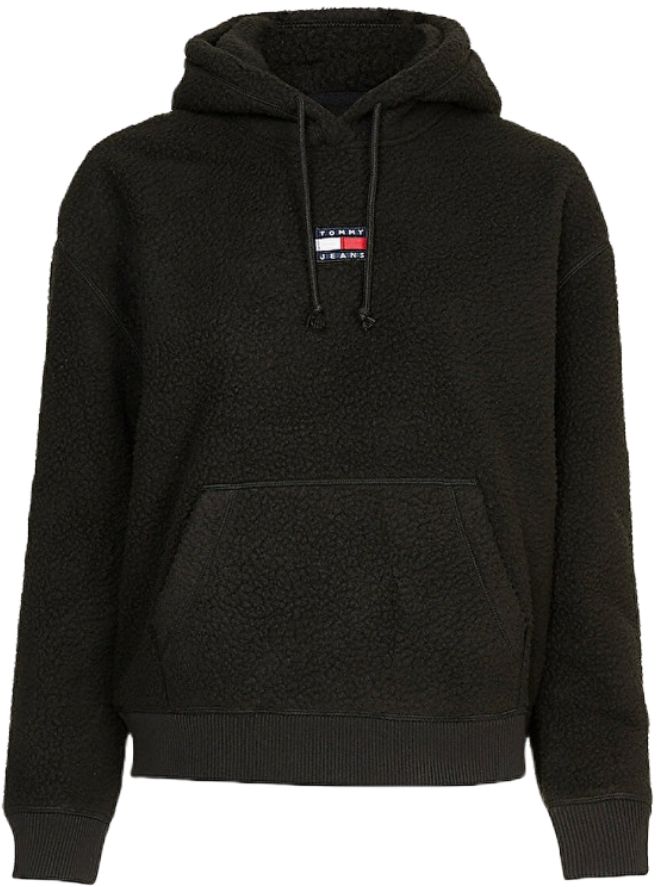 Tommy Jeans Mikina - TJW CENTER BADGE FLE čierna