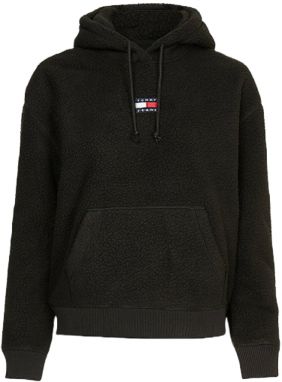 Tommy Jeans Mikina - TJW CENTER BADGE FLE čierna
