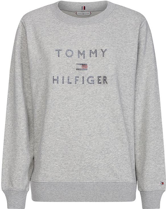 Tommy Hilfiger Mikina - TIARA ROUND-NK SWEATSHIRT sivá