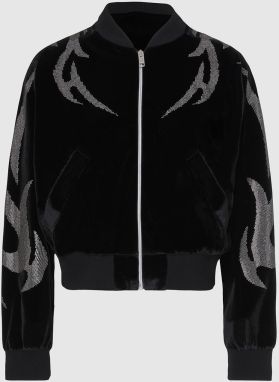 Diesel Bunda - FCHINIL SWEATSHIRT čierna