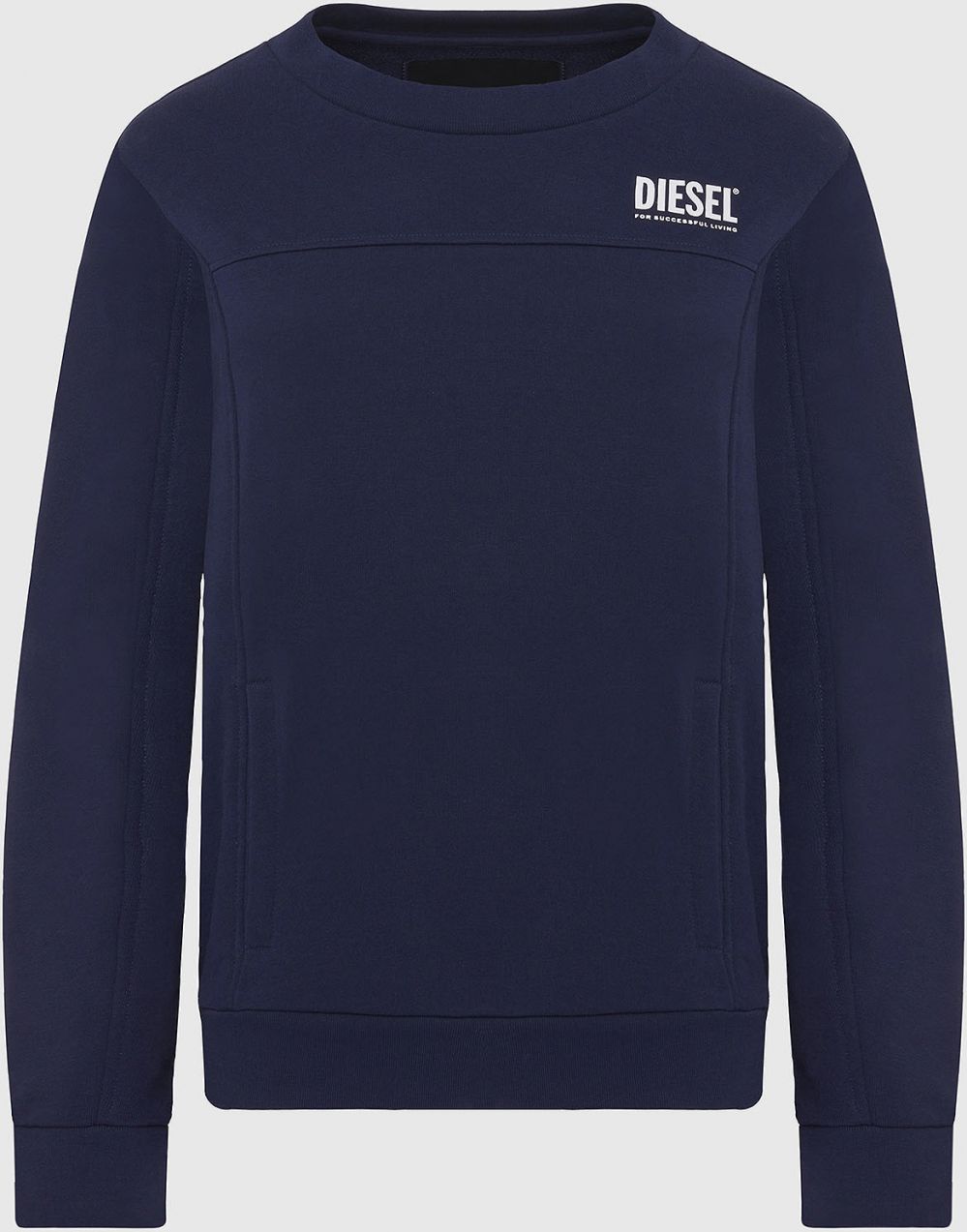 Diesel Mikina - UFLTVICTORIAL SWEATSHIRT modrá