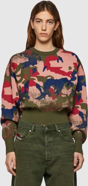 Diesel Mikina - MMONTANA KNITWEAR zelená