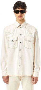 Diesel Košeľa - D-OCEAN SHIRT biela
