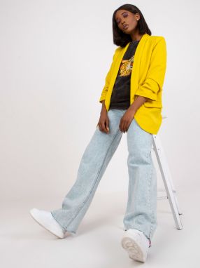 Women's yellow blazer with Adela lining