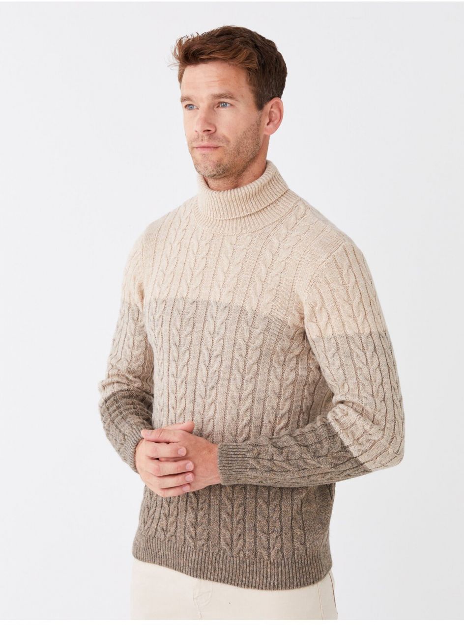 LC Waikiki Men's Turtleneck Long Sleeve Knitwear Sweater