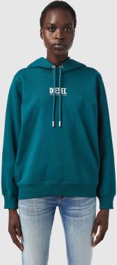 Diesel Mikina - FANGSHECOSMALLOGO SWEATSHIRT zelená