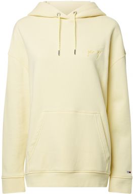 Tommy Jeans Mikina - TJW OVRSZD TOMMYSIGNATURE HOODIE žltá
