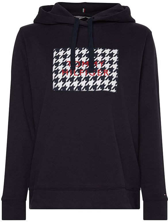 Tommy Hilfiger Mikina - REGULAR HOUNDST BOX HOODIE modrá