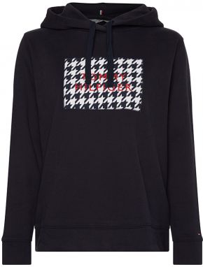 Tommy Hilfiger Mikina - REGULAR HOUNDST BOX HOODIE modrá