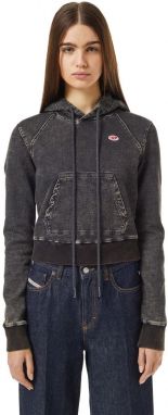 Diesel Mikina - D-ANGY-HOOD-NE SWEAT-SHIRT čierna