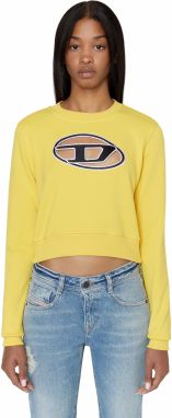 Diesel Mikina - F-SLIMMY-E3 SWEAT-SHIRT žltá