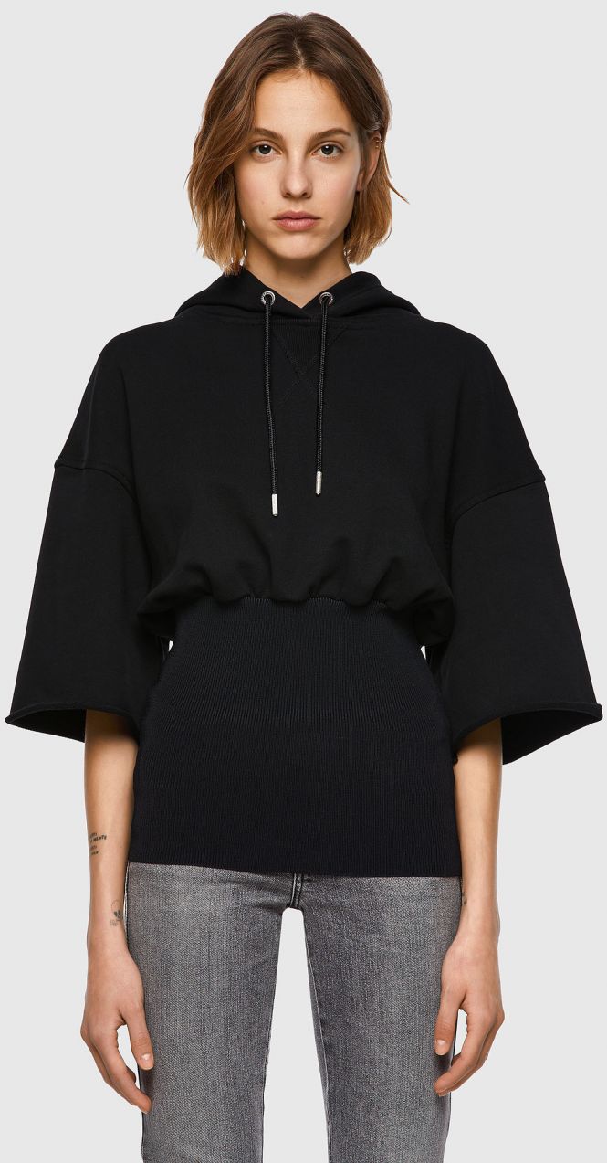Diesel Mikina - FBELTYB1 SWEATSHIRT čierna
