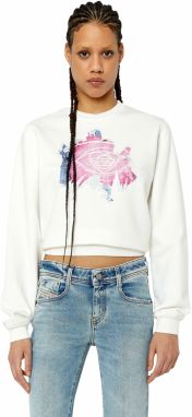Diesel Mikina - F-REGGOFF SWEAT-SHIRT biela