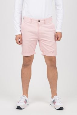 Tommy Jeans Krátke nohavice - TJM ESSENTIAL CHINO SHORT svetloružové