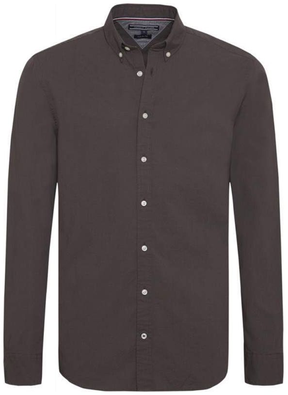 Tommy Hilfiger Košeľa - MINI HOUNDSTOOTH SHIRT hnedá