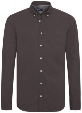 Tommy Hilfiger Košeľa - MINI HOUNDSTOOTH SHIRT hnedá