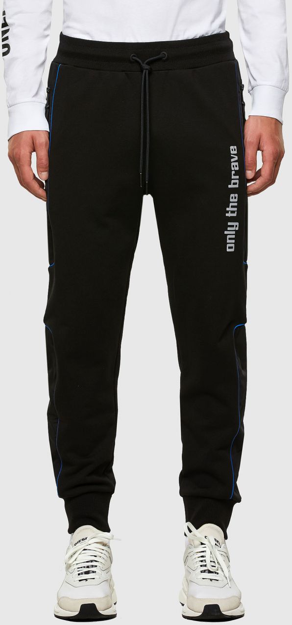 Diesel Tepláky - PLAIM TROUSERS čierne