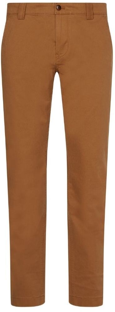 Nohavice - Tommy Jeans TJM SCANTON CHINO PANT hnedé