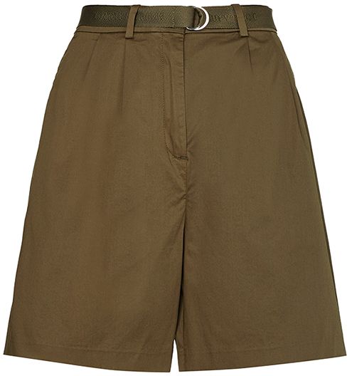 Tommy Hilfiger Krátke nohavice - CO SATEEN MODERN CHINO SHORT zelené