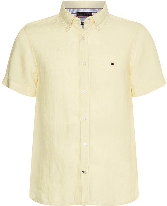 Tommy Hilfiger Košeľa - PIGMENT DYED LI SF SHIRT S/S žltá