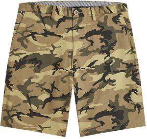 Tommy Hilfiger Krátke nohavice - HARLEM MODERN CHINO PRINTED CAMO zelené