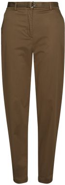 Tommy Hilfiger Nohavice - COTTON SATEEN TAPERED CHINO PANT zelené