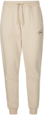 Tommy Jeans Tepláky - TJM SIGNATURE  SWEATPANT béžové