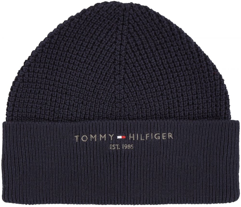 Tommy Hilfiger Čiapka - TH HORIZON BEANIE modrá