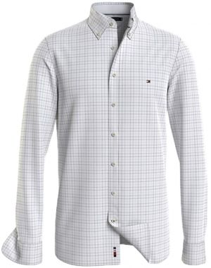 Tommy Hilfiger Košeľa - MULTI GINGHAM SF SHIRT sivá