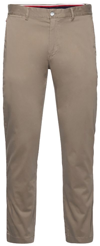 Tommy Hilfiger Nohavice - DENTON TH FLEX SATIN CHINO GMD hnedé