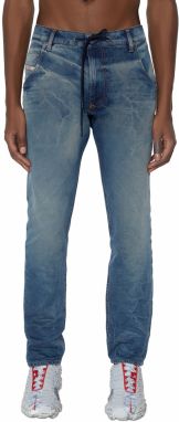 Diesel Rifle - KROOLEY-Y-NE L.32 Sweat jeans modré