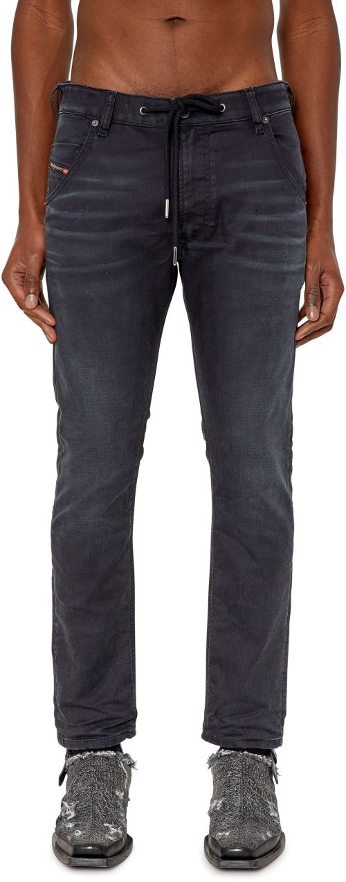 Diesel Rifle - KROOLEY-Y-NE L.32 Sweat jeans čierne