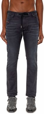 Diesel Rifle - KROOLEY-Y-NE L.32 Sweat jeans čierne