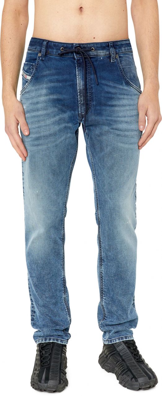 Diesel Rifle - KROOLEY-Y-NE L.32 Sweat jeans modré