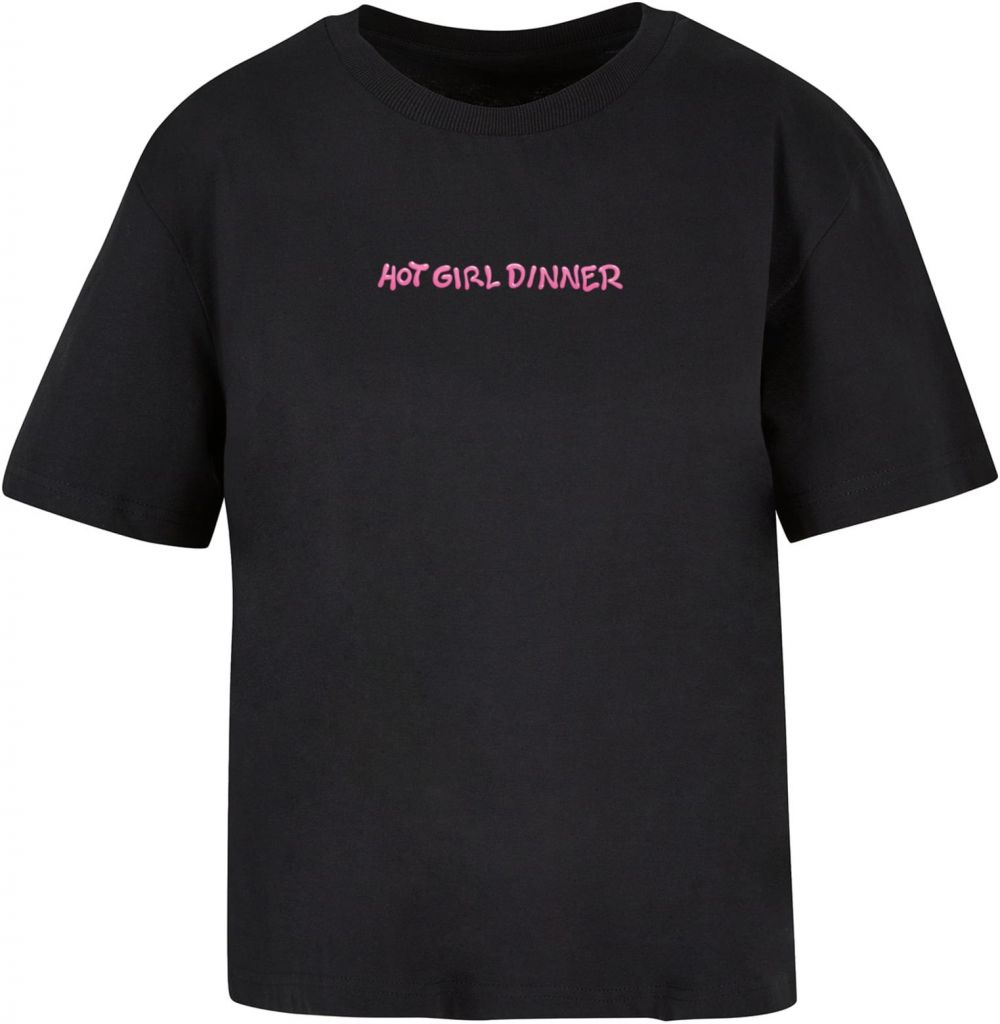 Women's Hot Girl Dinner T-Shirt Black