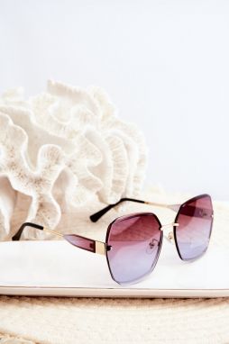 Women's sunglasses with UV400 shaded lens, brown