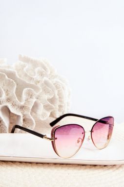 Women's Sunglasses with Glitter Inserts UV400 Rose Gold