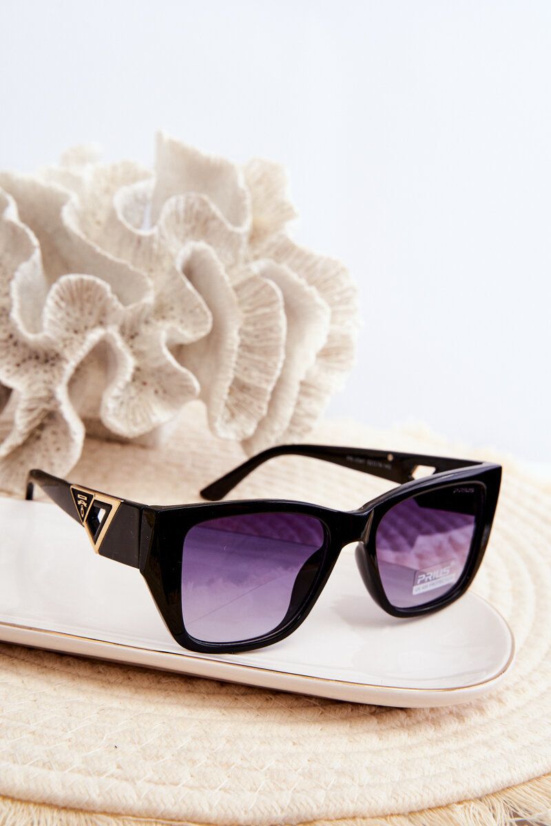 Women's sunglasses with decorative details UV400 black