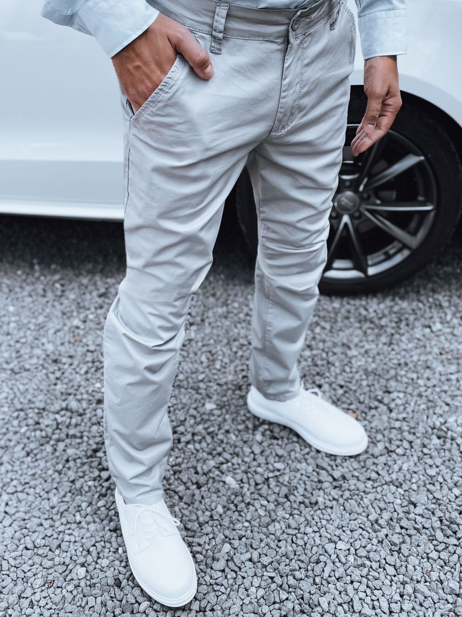 Men's Dark Grey Dstreet Chinos