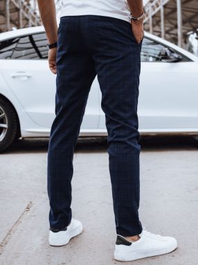 Men's casual trousers, navy blue, Dstreet