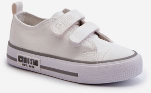 Children's Velcro Sneakers Big Star White