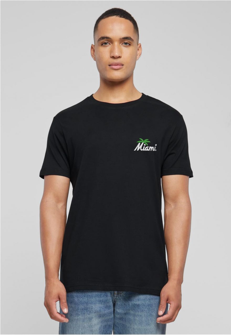 Men's T-shirt Miami Palm Tree EMB black