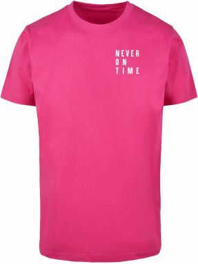 Men's T-shirt Never On Time pink